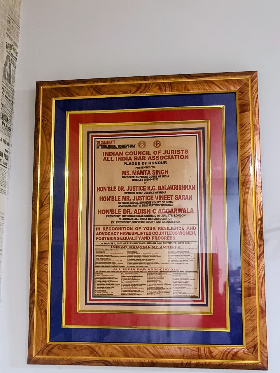 Women Day Certificate