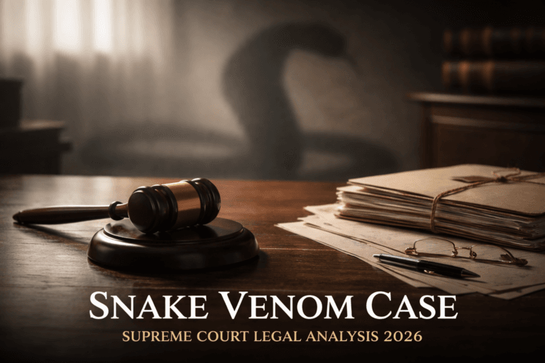 Snake Venom Case Supreme Court Legal Analysis 2026