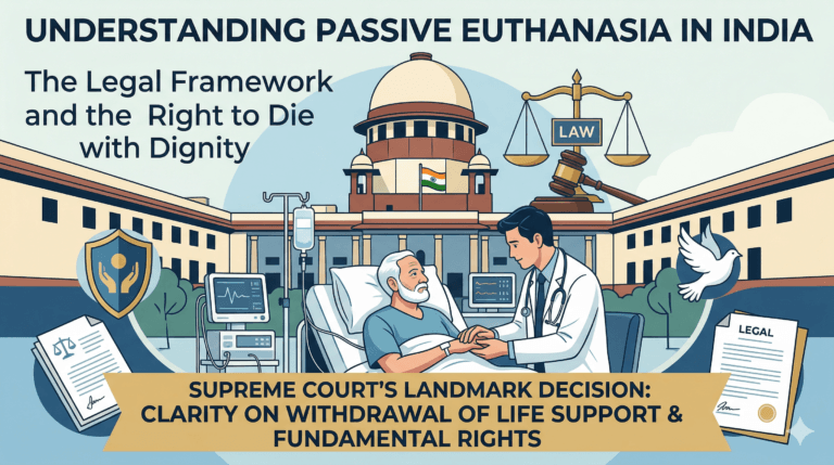 The Supreme Court of India has provided clarity on the withdrawal of life support, emphasizing the fundamental right to die with dignity.
