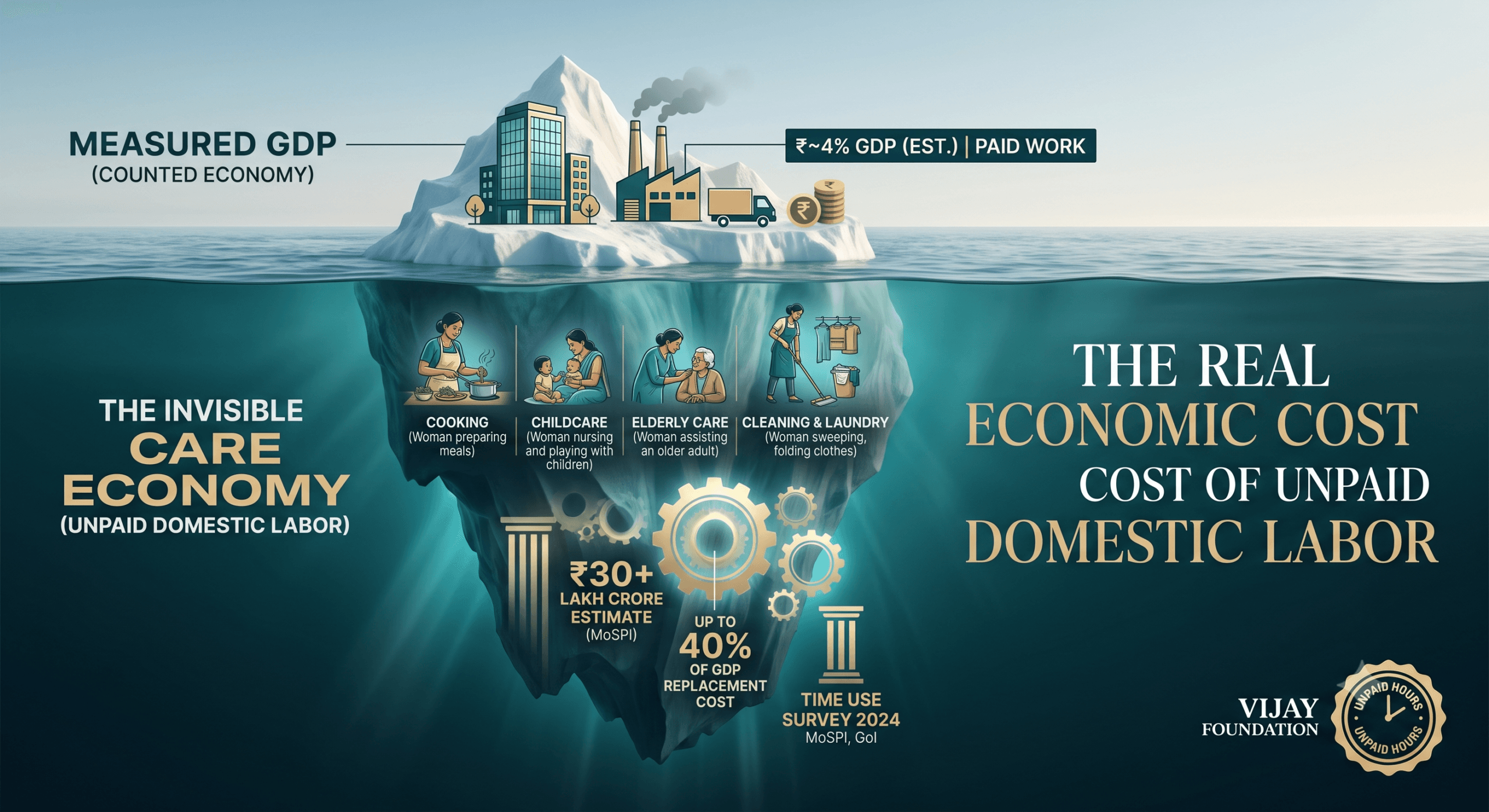 economic cost of unpaid domestic labor