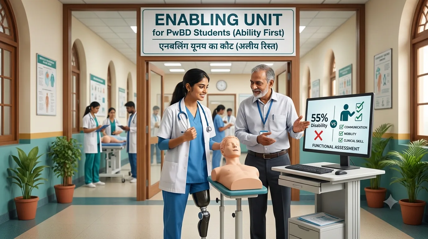NMC PwBD guidelines for MBBS admissions