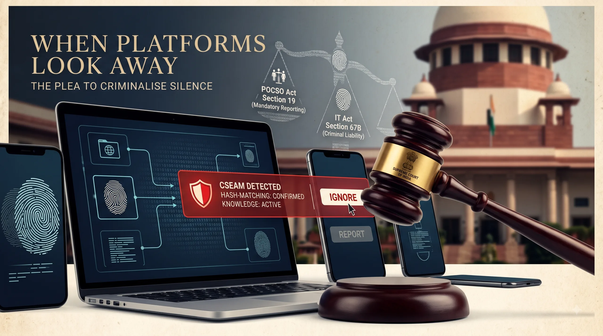 CSEAM reporting social media platforms liability and Supreme Court Plea